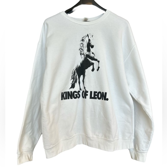 Kings of Leon L official merch unisex oversized L 2 sided sweatshirt EUC - Picture 1 of 12